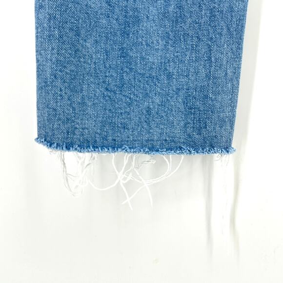 Frank & Eileen Monaghan Raw Hem High Rise Ankle Denim Jeans Womens Sz 26 - Picture 2 of 9